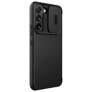 کیف کلاسوری نیلکین مدل Qin Pro Plain Cloth مناسب برای گوشی موبایل سامسونگ Galaxy S22 plus