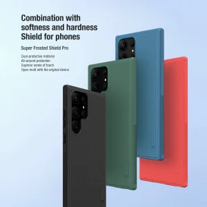 کاور نیلکین مدل Super Frosted Shield Pro مناسب برای گوشی موبایل سامسونگ Galaxy S23 Ultra