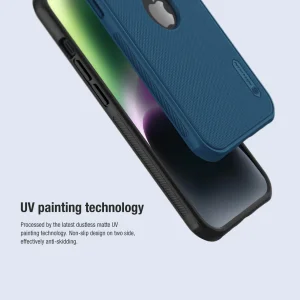 کاور نیلکین مدل (Super Frosted Shield Pro(Logo cutout مناسب برای گوشی موبایل اپل IPhone 13 / 14