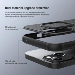 کاور نیلکین مدل Super Frosted Shield Pro مناسب برای گوشی موبایل اپل IPhone 13