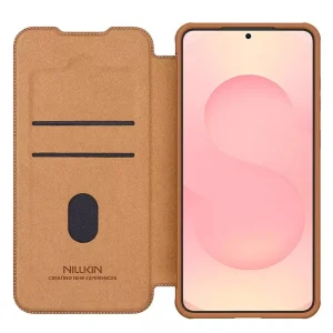 کیف کلاسوری نیلکین مدل Qin Pro مناسب برای گوشی موبایل سامسونگ Galaxy S25 Edge