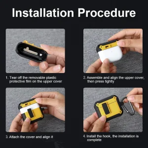 کاور نیلکین مدل Bounced Protective case مناسب برای کیس اپل AirPods 3