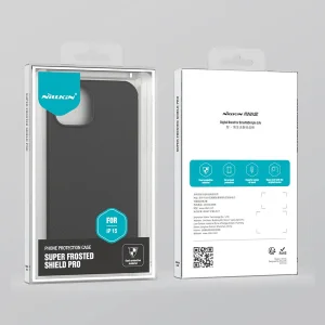 کاور نیلکین مدل Super Frosted Shield Pro مناسب برای گوشی موبایل اپل iPhone 15