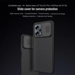 کاور نیلکین مدل CamShield مناسب برای گوشی موبایل شیائومی Poco X4 GT 5G/Redmi Note 11T Pro/Redmi Note 11T Pro Plus/Redmi K50i 5G
