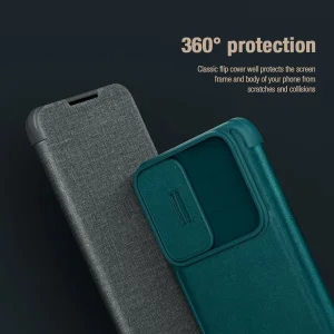 کیف کلاسوری نیلکین مدل Qin Pro Plain Cloth مناسب برای گوشی موبایل سامسونگ Galaxy S22