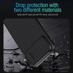 کاور نیلکین مدل Textured Fiber S Case مناسب برای گوشی موبایل اپل iPhone 14 Plus