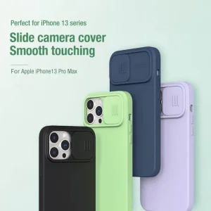 کاور نیلکین مدل CamShield Silky silicon مناسب برای گوشی موبایل اپل iPhone 13 Promax