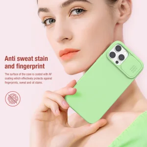 کاور نیلکین مدل CamShield Silky silicon مناسب برای گوشی موبایل اپل iPhone 13 Promax