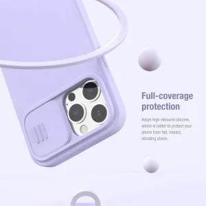 کاور نیلکین مدل CamShield Silky silicon مناسب برای گوشی موبایل اپل iPhone 13 Promax