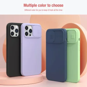 کاور نیلکین مدل CamShield Silky silicon مناسب برای گوشی موبایل اپل iPhone 13 Promax