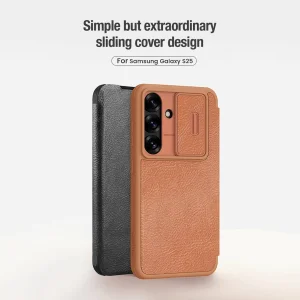 کیف کلاسوری نیلکین مدل Qin Pro مناسب برای گوشی موبایل سامسونگ Galaxy S25