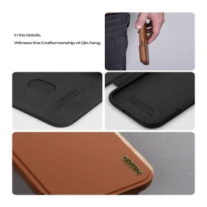کیف کلاسوری نیلکین مدل Qin Pro Leather مناسب برای گوشی موبایل اپل iPhone 17