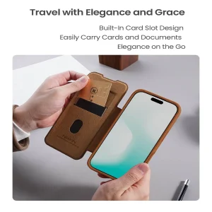 کیف کلاسوری نیلکین مدل Qin Pro Leather مناسب برای گوشی موبایل اپل iPhone 17