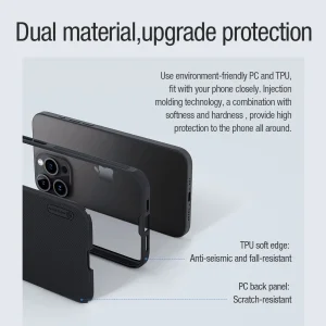 کاور نیلکین مدل Super Frosted Shield Pro مناسب برای گوشی موبایل اپل iPhone 13