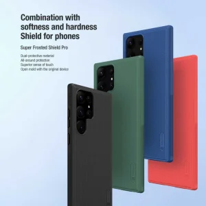 کاور نیلکین مدل Super Frosted Shield Pro مناسب برای گوشی موبایل سامسونگ Galaxy S23 Ultra