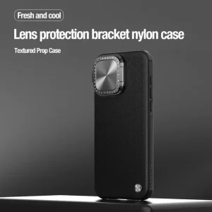 کاور نیلکین مدل Textured Prop fiber nylon مناسب برای گوشی موبایل اپل iPhone 15 Pro