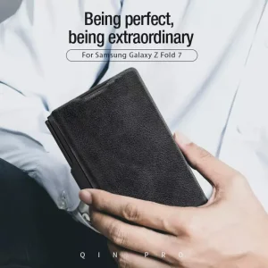 کیف کلاسوری نیلکین مدل Qin Pro Leather مناسب برای گوشی موبایل سامسونگ Galaxy Z Fold 7