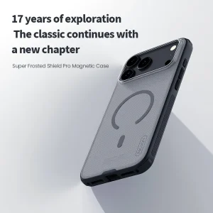 کاور نیلکین مدل Super Frosted Shield Pro Transparent Magnetic مناسب برای گوشی موبایل اپل iPhone 17 Pro Max