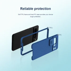 کاور نیلکین مدل Super Frosted Shield Pro مناسب برای گوشی موبایل گوگل Pixel 8 Pro
