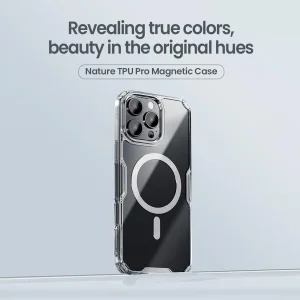کاور نیلکین مدل Nature TPU Pro Magnetic مناسب برای گوشی موبایل اپل iPhone 15 Pro