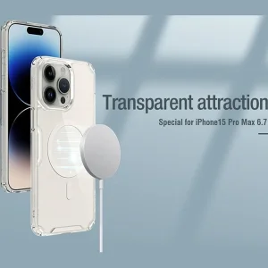 کاور نیلکین مدل Nature TPU Pro Magnetic مناسب برای گوشی موبایل اپل iPhone 15 Pro
