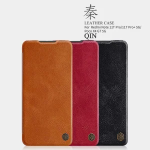 کیف کلاسوری نیلکین مدل QIN Leather Case مناسب برای گوشی موبایل شیائومی Poco X4 GT 5G