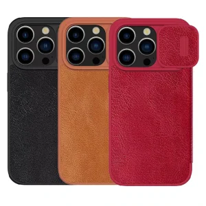 کیف کلاسوری نیلکین مدل Qin Pro Leather مناسب برای گوشی موبایل اپل iPhone 15 Pro Max
