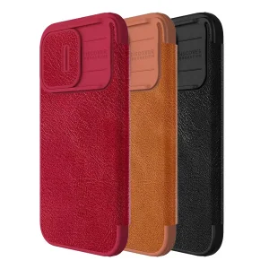 کیف کلاسوری نیلکین مدل Qin Pro Leather مناسب برای گوشی موبایل اپل iPhone 15 Pro Max