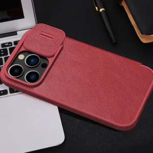 کیف کلاسوری نیلکین مدل Qin Pro Leather مناسب برای گوشی موبایل اپل iPhone 15 Pro Max
