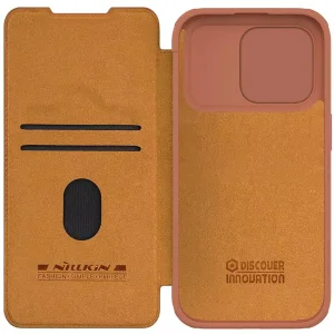 کیف کلاسوری نیلکین مدل Qin Pro Leather مناسب برای گوشی موبایل اپل iPhone 15 Pro Max