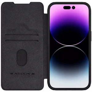 کیف کلاسوری نیلکین مدل Qin Pro Leather مناسب برای گوشی موبایل اپل iPhone 15 Pro Max