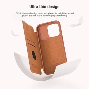 کیف کلاسوری نیلکین مدل Qin Pro Leather مناسب برای گوشی موبایل اپل iPhone 15 Pro Max