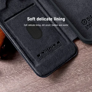 کیف کلاسوری نیلکین مدل Qin Pro Leather مناسب برای گوشی موبایل اپل iPhone 15 Pro Max