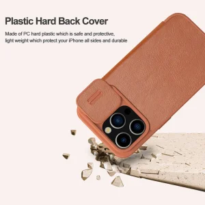 کیف کلاسوری نیلکین مدل Qin Pro Leather مناسب برای گوشی موبایل اپل iPhone 15 Pro Max