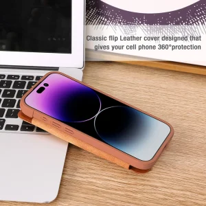 کیف کلاسوری نیلکین مدل Qin Pro Leather مناسب برای گوشی موبایل اپل iPhone 15 Pro Max