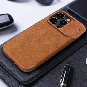 کیف کلاسوری نیلکین مدل Qin Pro Leather مناسب برای گوشی موبایل اپل iPhone 15 Pro Max