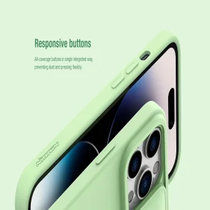 کاور نیلکین مدل CamShield Silky Silicon مناسب برای گوشی موبایل اپل iPhone 14 Pro Max