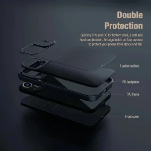 کیف کلاسوری نیلکین مدل Qin Pro Leather مناسب برای گوشی موبایل اپل iPhone 14 plus