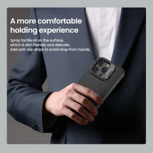 کاور نیلکین مدل Camshield Prop Magnetic Frame version مناسب برای گوشی موبایل اپل iPhone 16 Pro Max