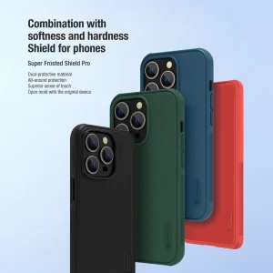 کاور نیلکین مدل Super Frosted Shield Pro مناسب برای گوشی موبایل اپل iPhone 14 Pro Max / 13 Pro Max