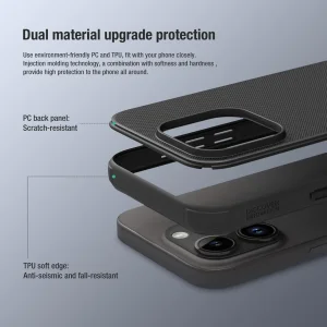 کاور نیلکین مدل Super Frosted Shield Pro مناسب برای گوشی موبایل اپل iPhone 15 Pro