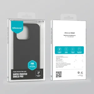 کاور نیلکین مدل Super Frosted Shield Pro مناسب برای گوشی موبایل اپل iPhone 15 Pro