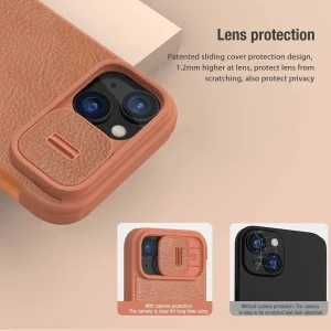 کیف کلاسوری نیلکین مدل Qin Pro Leather مناسب برای گوشی موبایل اپل iPhone 15