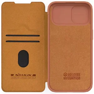 کیف کلاسوری نیلکین مدل Qin Pro Leather مناسب برای گوشی موبایل اپل iPhone 15