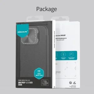 کیف کلاسوری نیلکین مدل Qin Prop Leather مناسب برای گوشی موبایل اپل iPhone 16 Pro