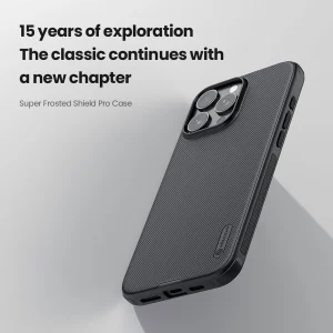 کاور نیلکین مدل Super Frosted Shield Pro مناسب برای گوشی موبایل اپل iPhone 16 Pro Max