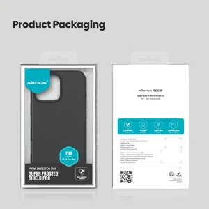 کاور نیلکین مدل Super Frosted Shield Pro مناسب برای گوشی موبایل اپل iPhone 16 Pro Max