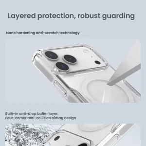 کاور نیلکین مدل Nature TPU Pro Magnetic مناسب برای گوشی موبایل اپل iPhone 17 Pro