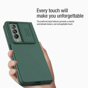 کاور نیلکین مدل CamShield Silky silicon مناسب برای گوشی موبایل سامسونگ Galaxy Z Fold 3