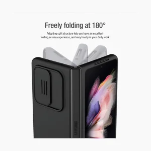 کاور نیلکین مدل CamShield Silky silicon مناسب برای گوشی موبایل سامسونگ Galaxy Z Fold 3